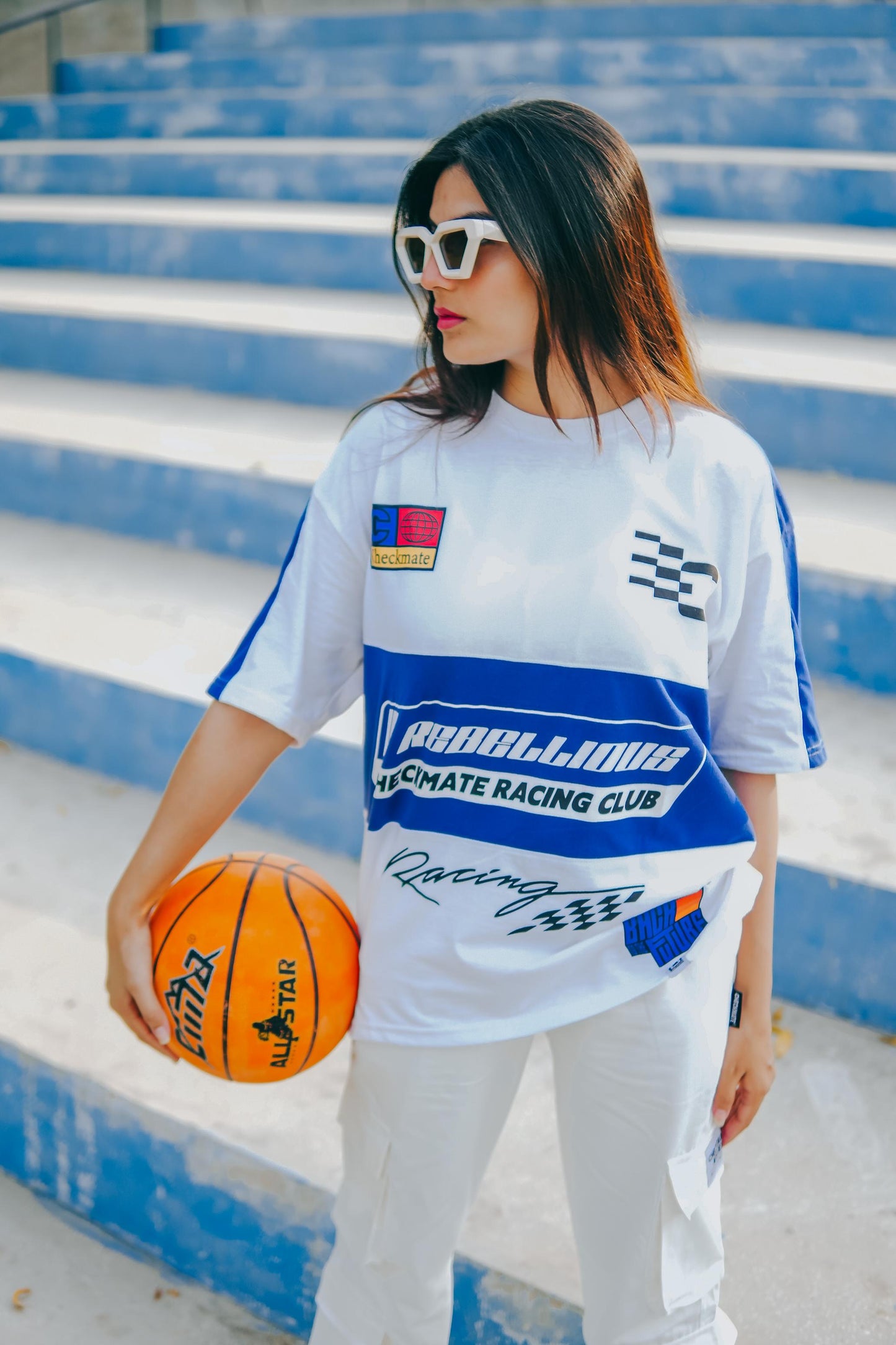 Shop REBELLIOUS OVERSIZED T-SHIRT - BLUE Online in Pakistan