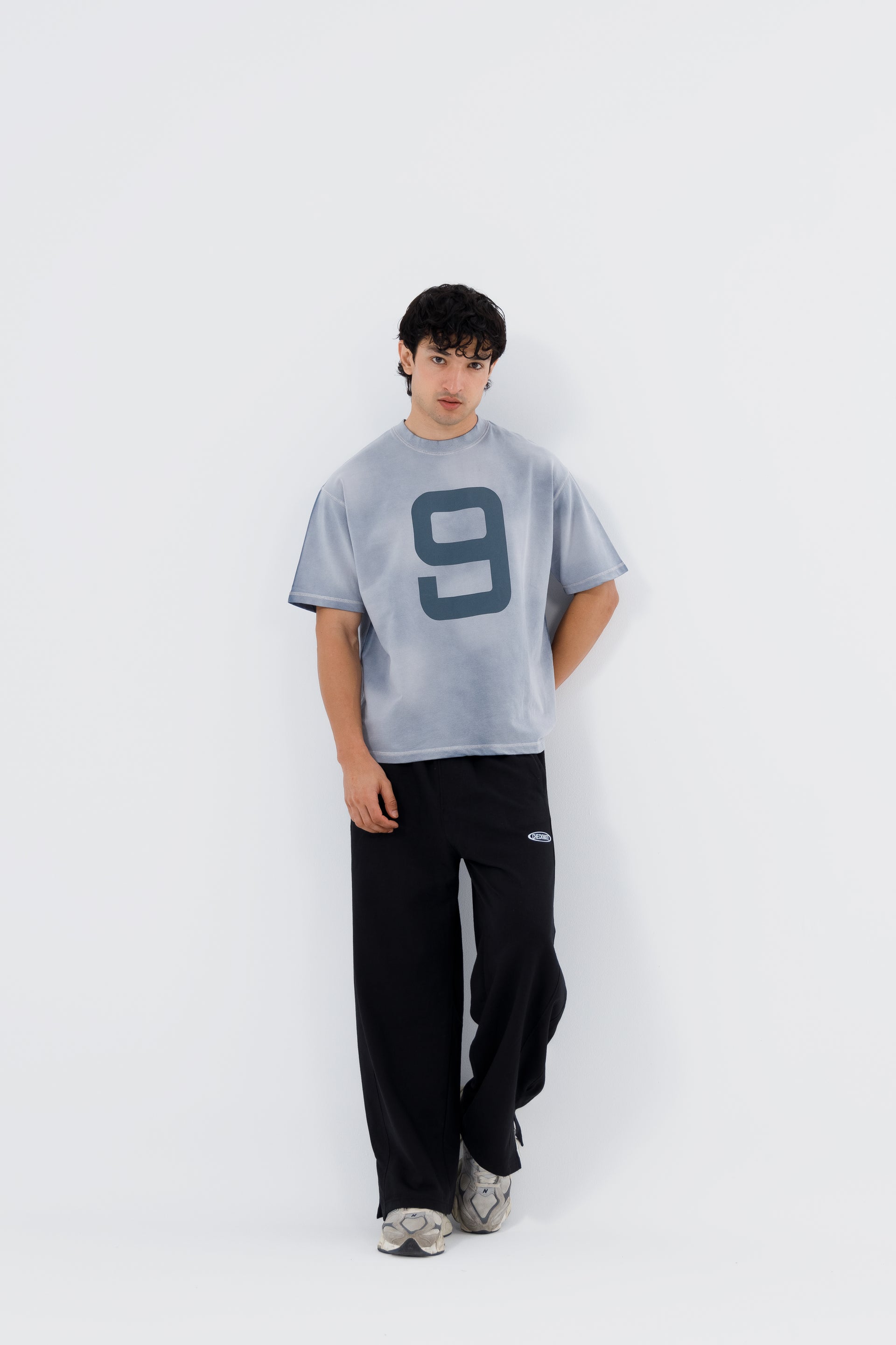 Shop NINE GRAPHIC GREY T-SHIRT Online in Pakistan