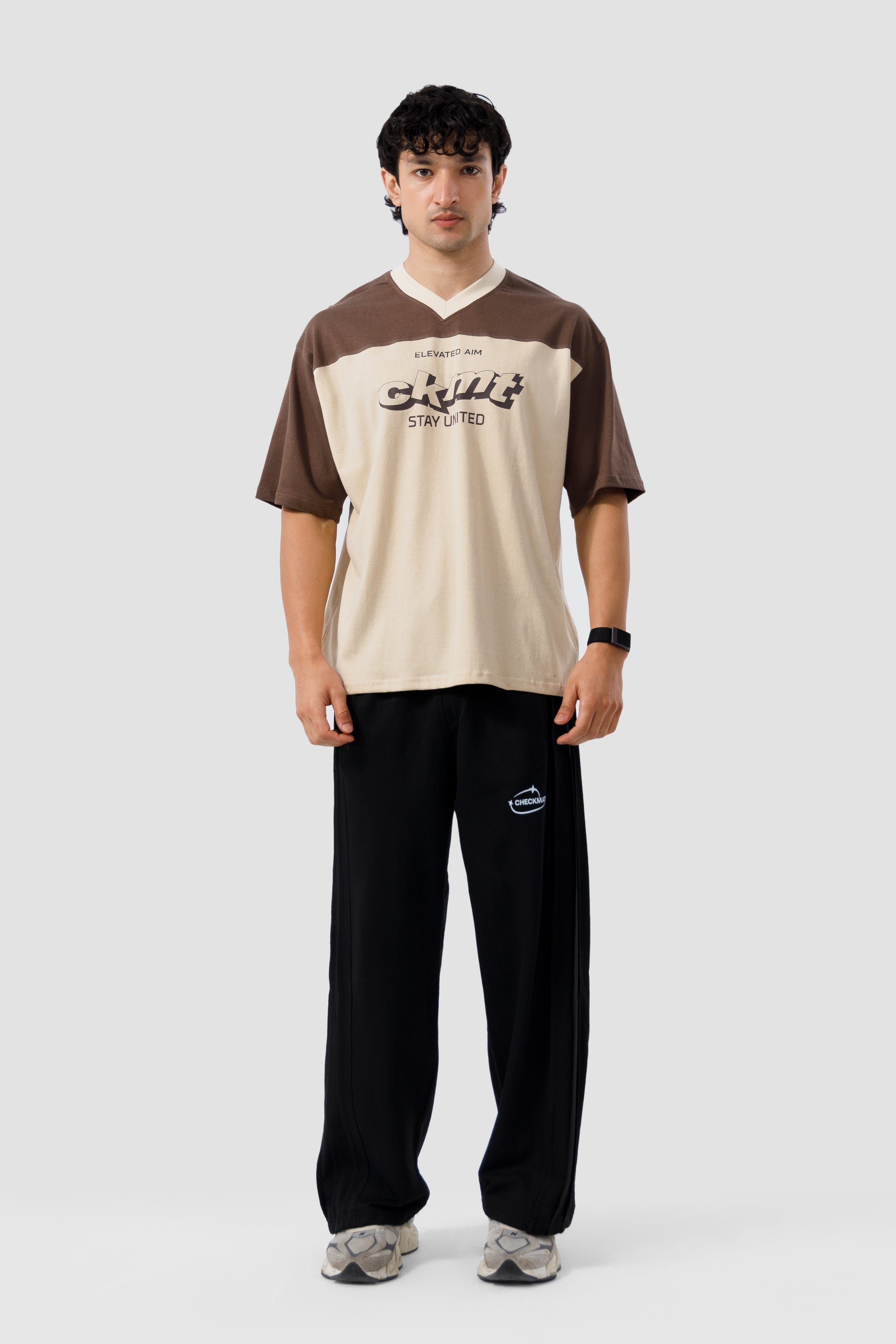 Shop ELEVATED PANEL BROWN T-SHIRT Online in Pakistan