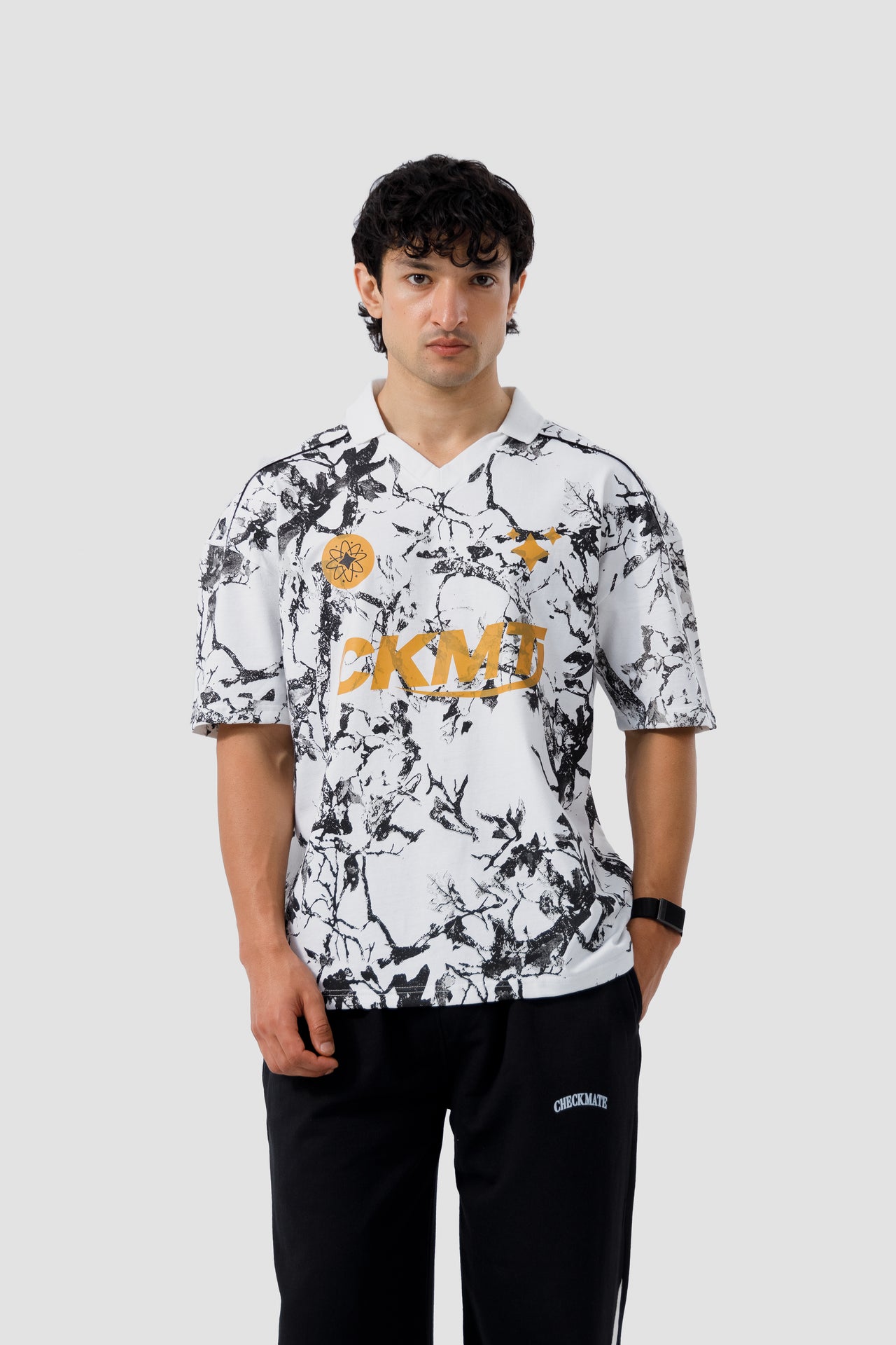 MARBLE STONE PRINT T-SHIRT