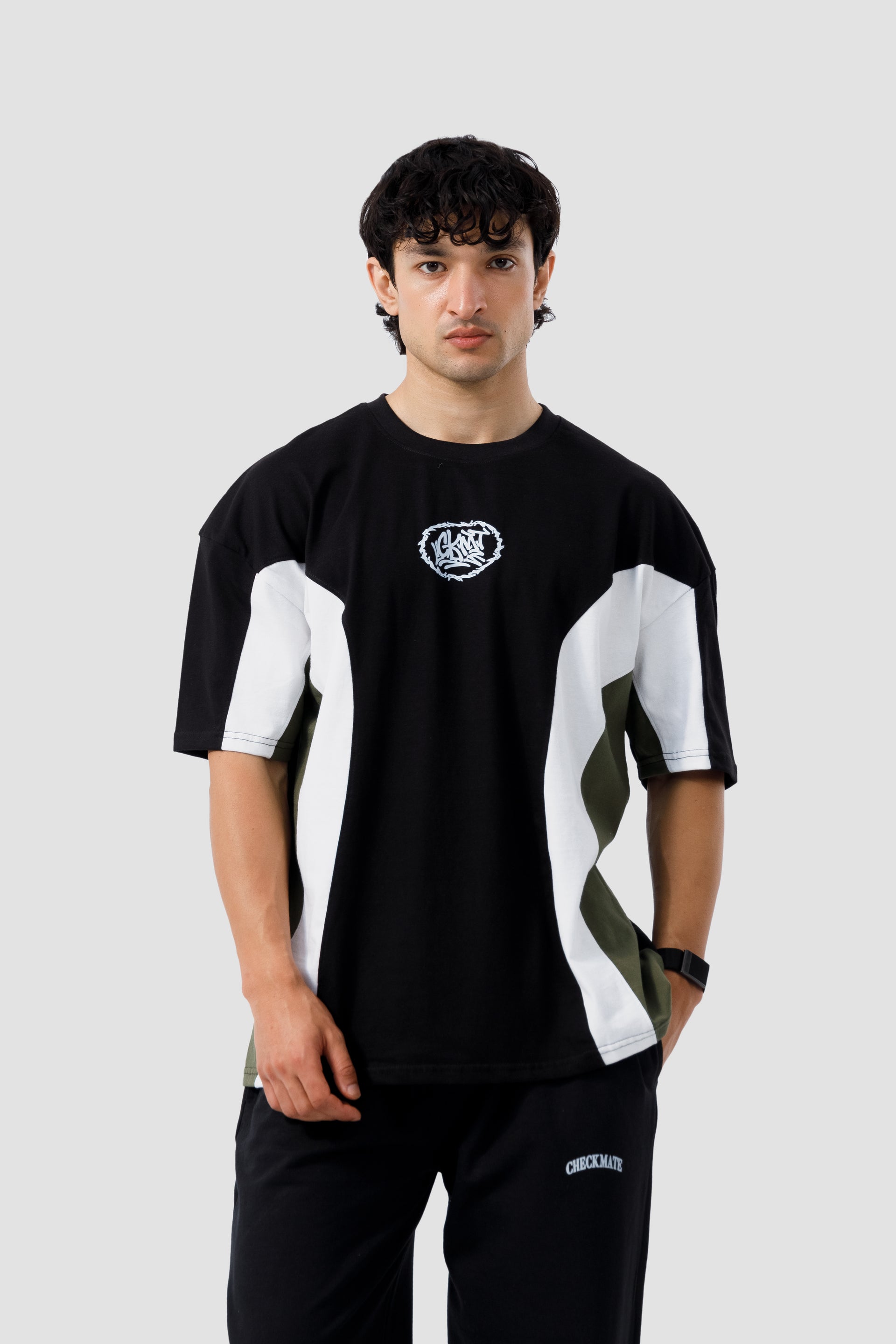 Shop VECTOR PANEL BLACK T-SHIRT Online in Pakistan
