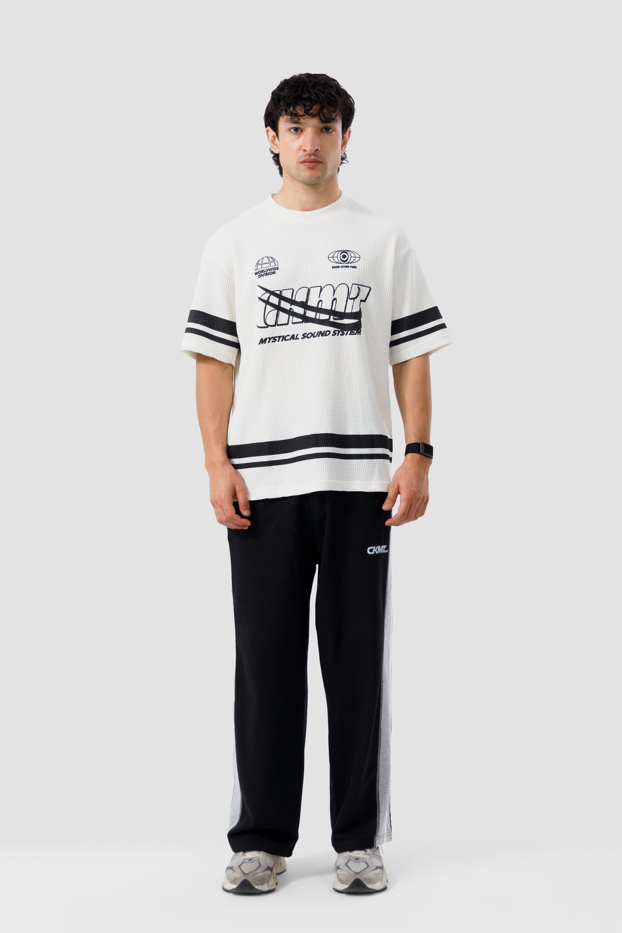 Shop WAFFLE STRIPE TEXTURE T-SHIRT Online in Pakistan