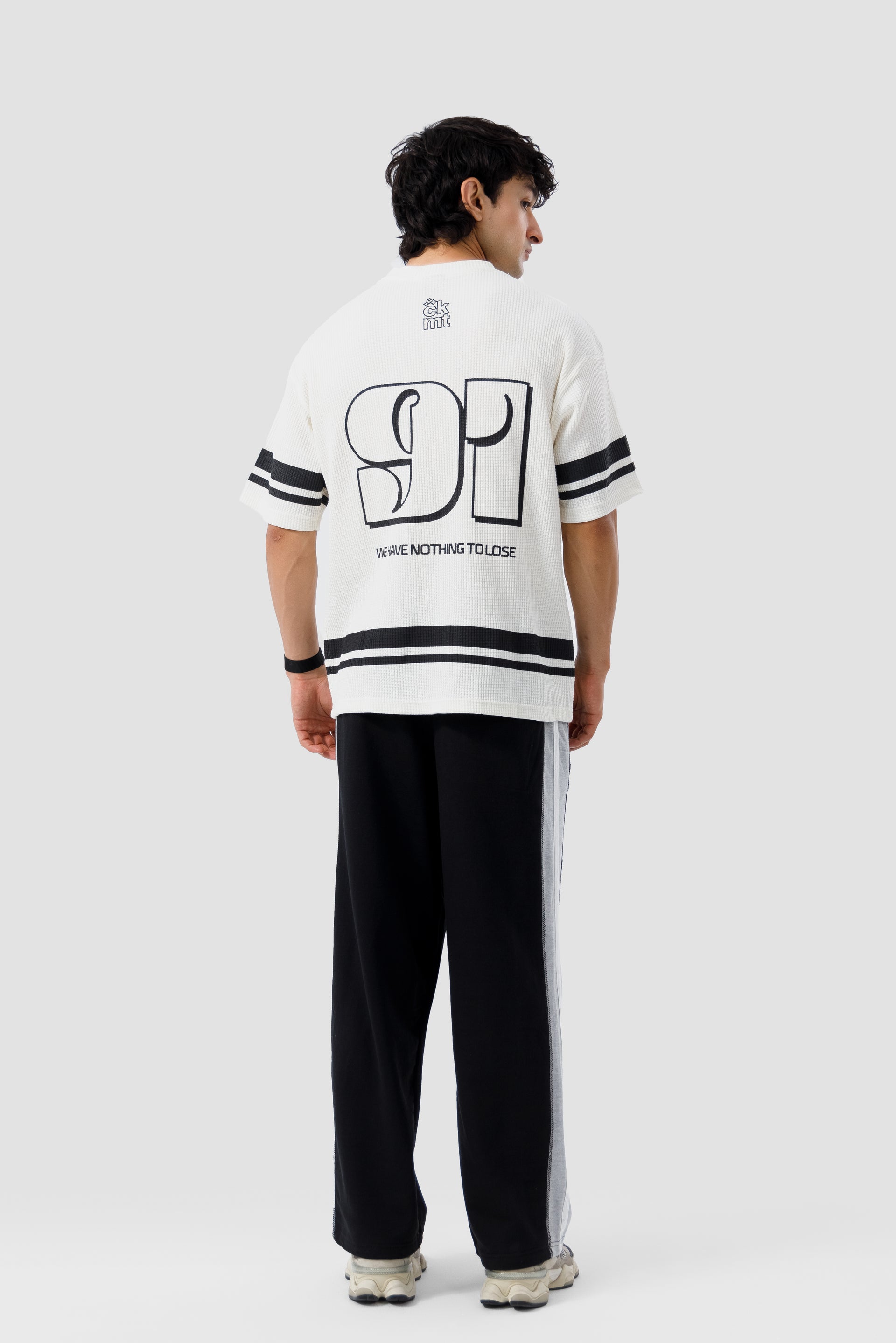 Shop WAFFLE STRIPE TEXTURE T-SHIRT Online in Pakistan