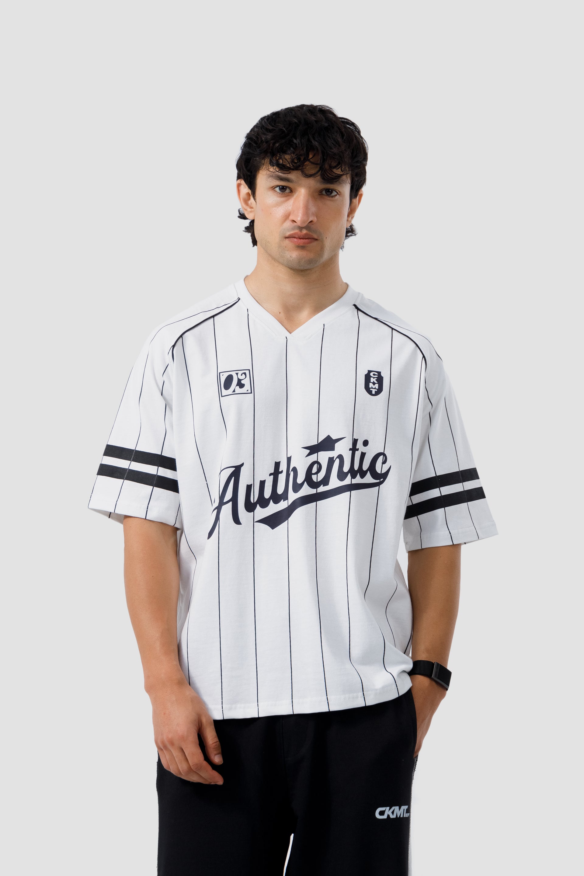 Shop AUTHENTIC PINSTRIPE T-SHIRT Online in Pakistan