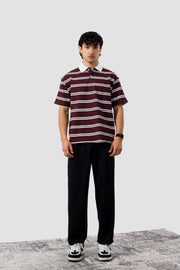 Shop MAROON STRIPE CLASSIC POLO Online in Pakistan