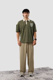 Shop OLIVE CREST PINSTRIPE POLO Online in Pakistan