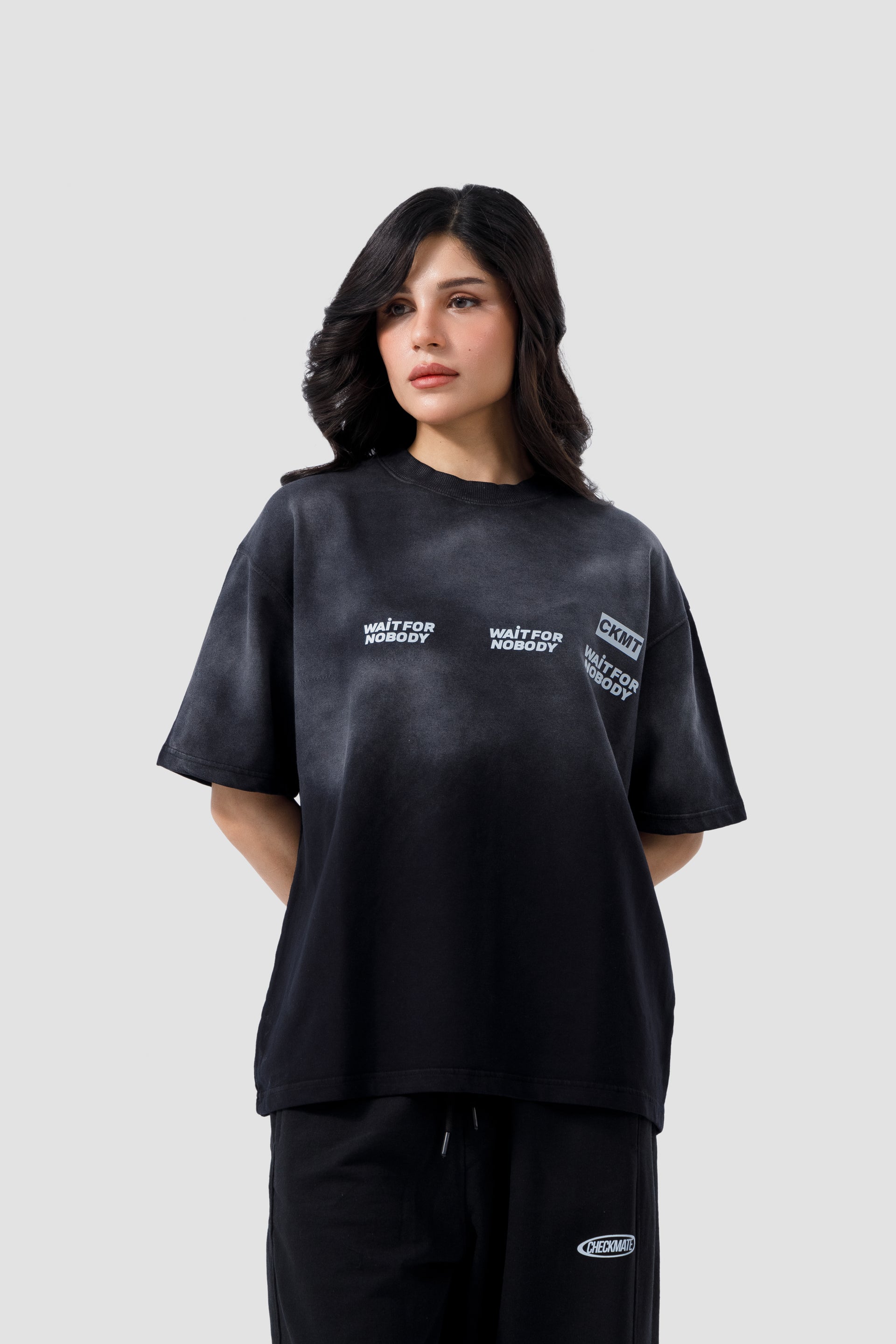 Shop WAIT FOR NOBODY BACKPRINT T-SHIRT Online in Pakistan