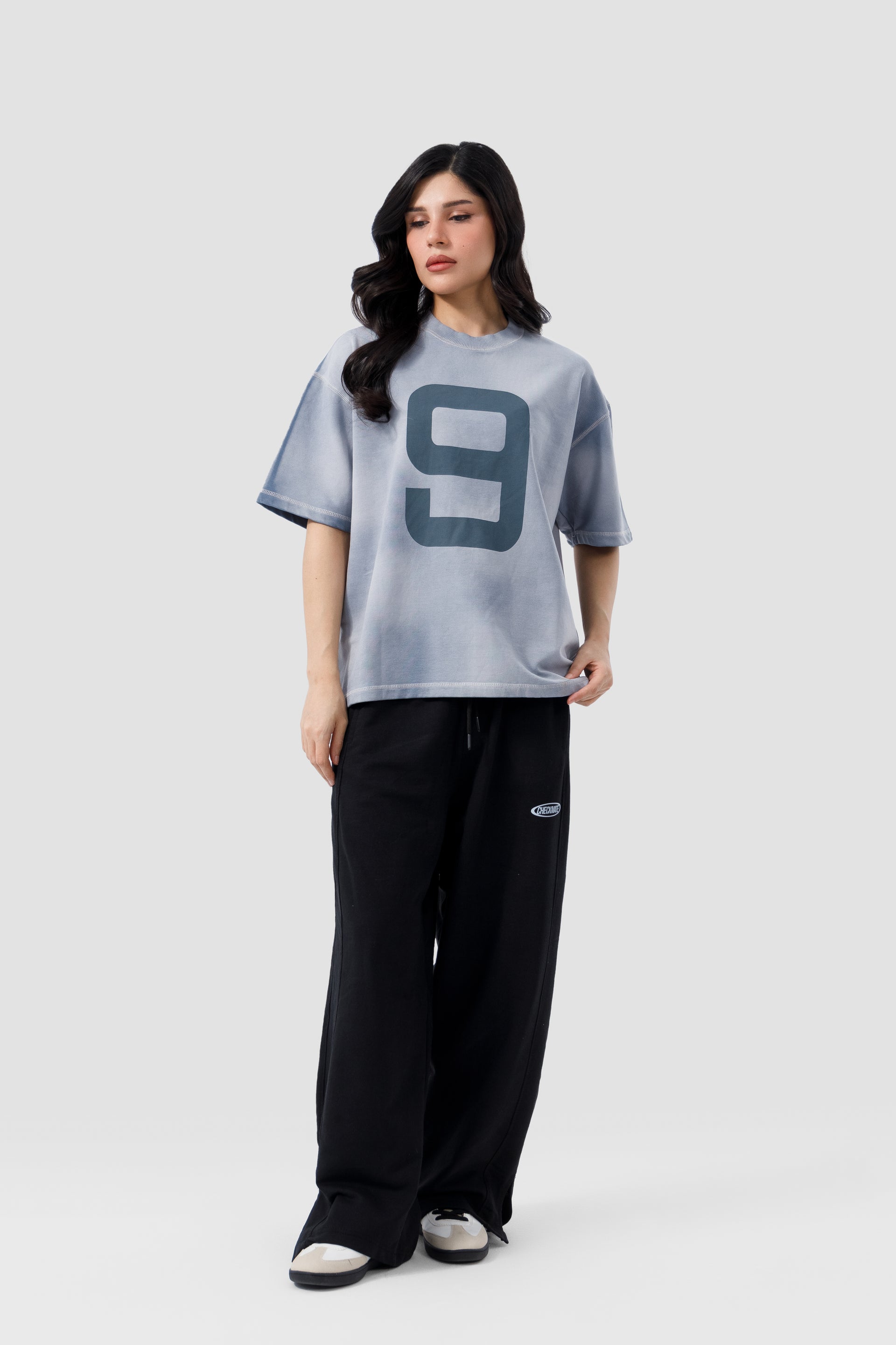 Shop NINE GRAPHIC GREY T-SHIRT Online in Pakistan