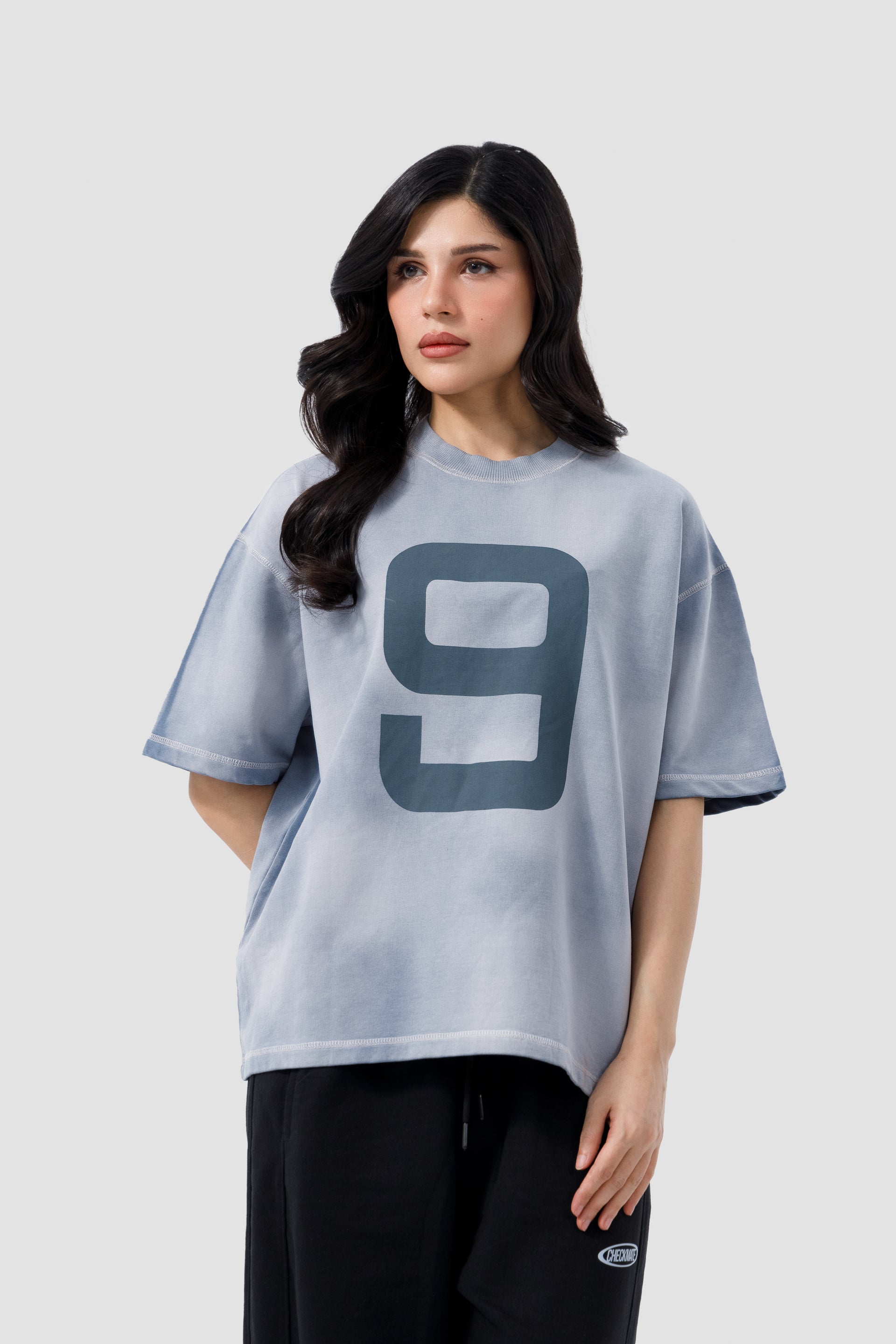 Shop NINE GRAPHIC GREY T-SHIRT Online in Pakistan