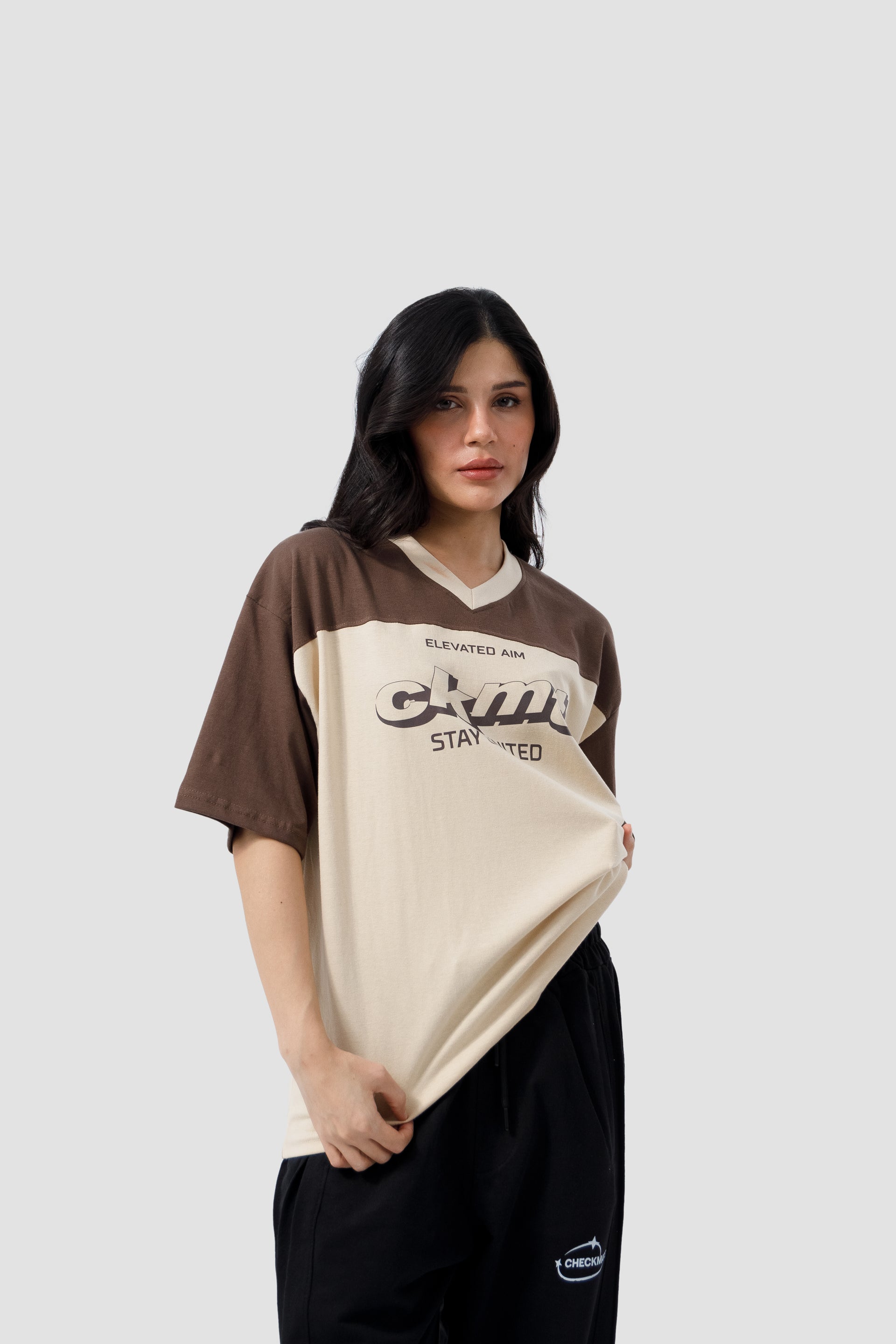 Shop ELEVATED PANEL BROWN T-SHIRT Online in Pakistan