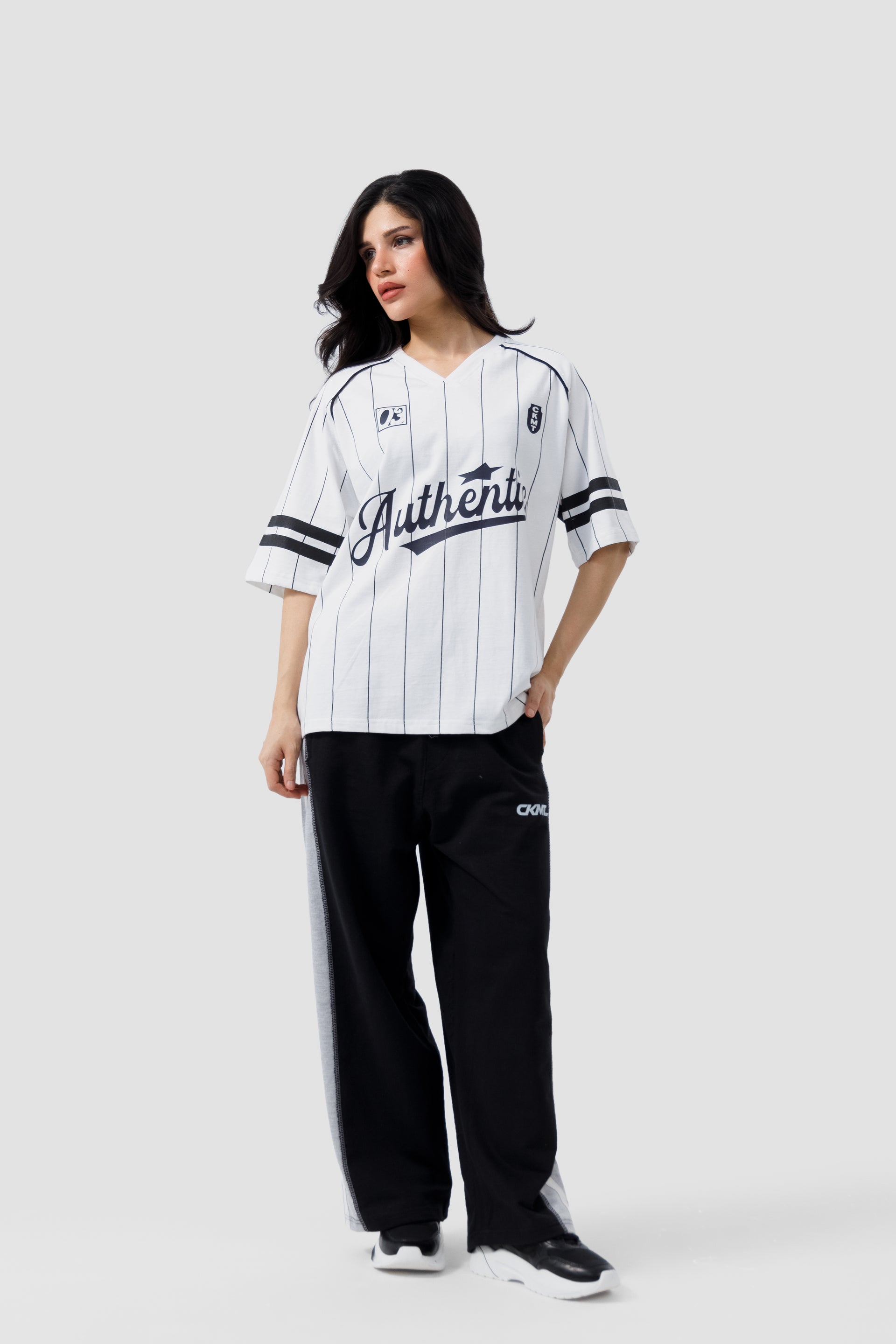 Shop AUTHENTIC PINSTRIPE T-SHIRT Online in Pakistan