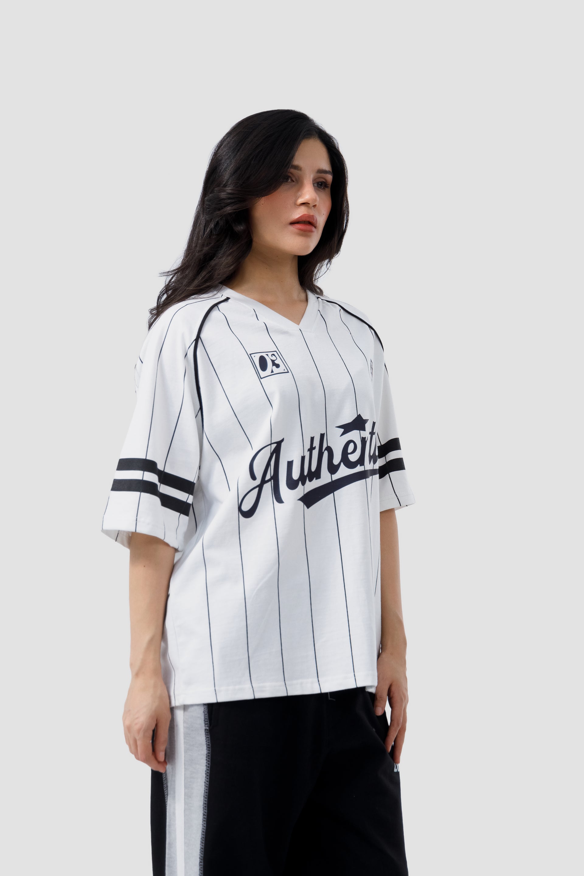 Shop AUTHENTIC PINSTRIPE T-SHIRT Online in Pakistan