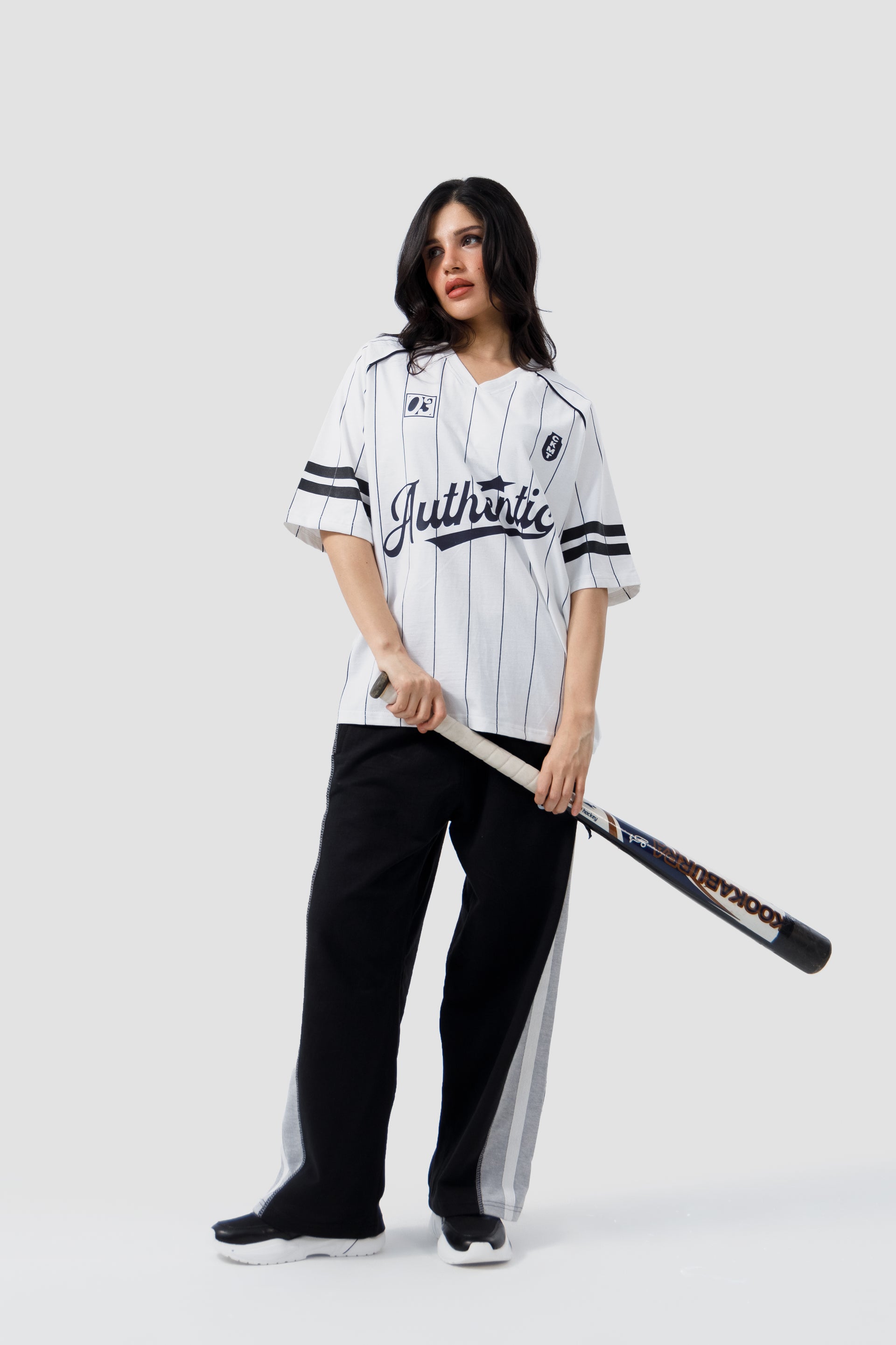 Shop AUTHENTIC PINSTRIPE T-SHIRT Online in Pakistan