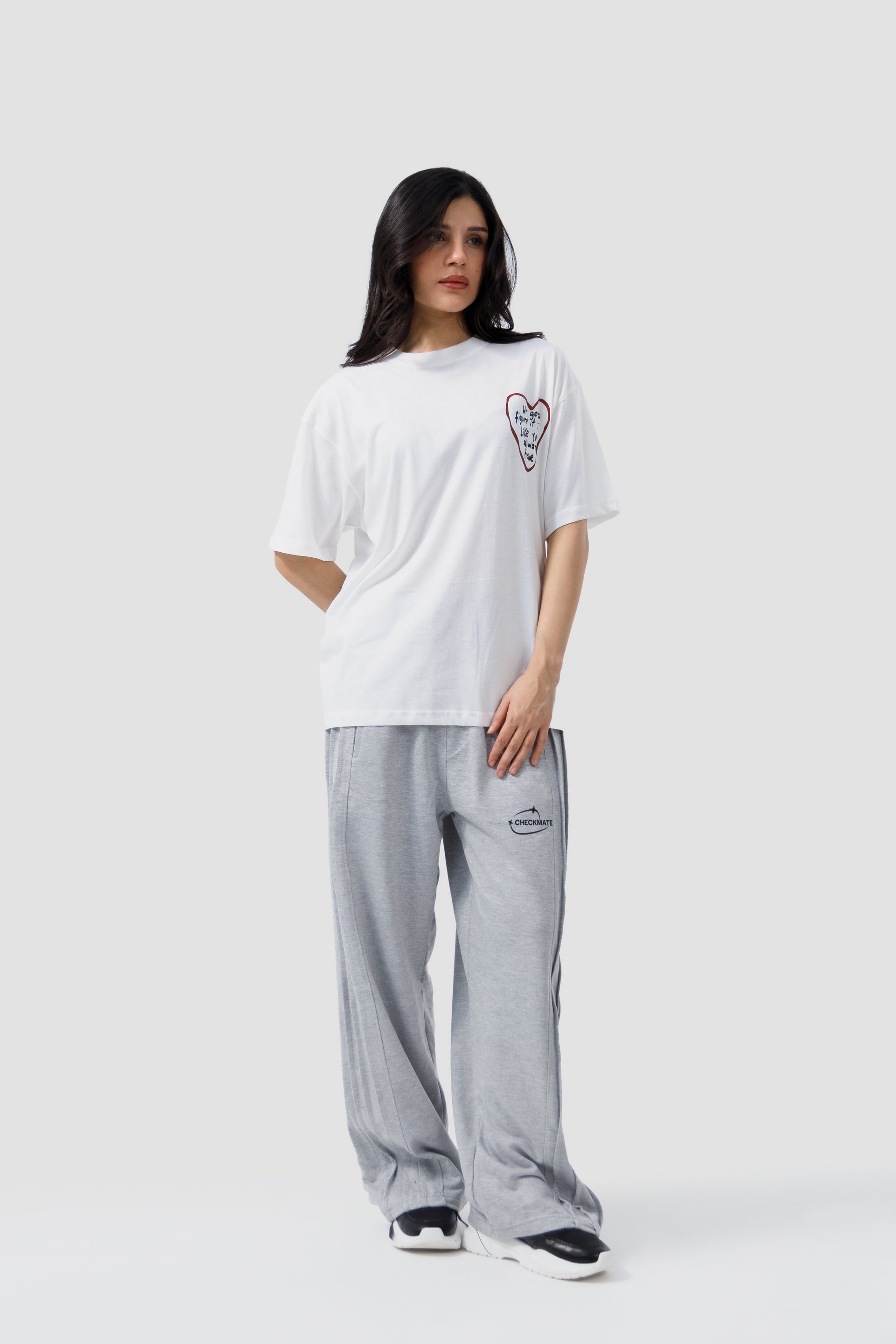 Shop HEART SCRIPT STATEMENT T-SHIRT Online in Pakistan
