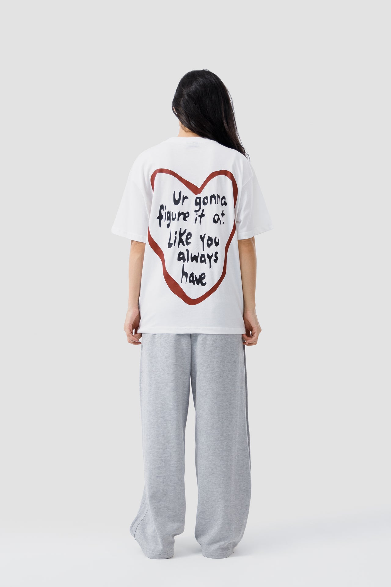 HEART SCRIPT STATEMENT T-SHIRT