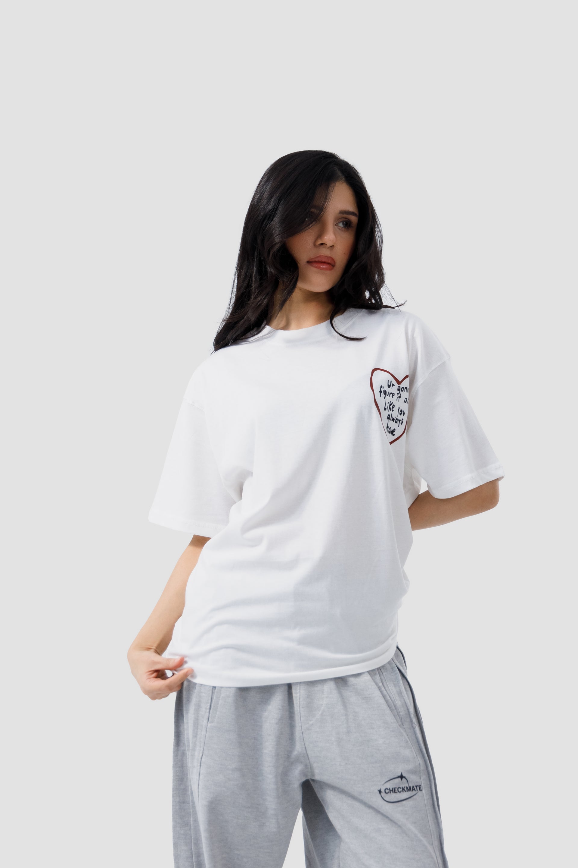 Shop HEART SCRIPT STATEMENT T-SHIRT Online in Pakistan