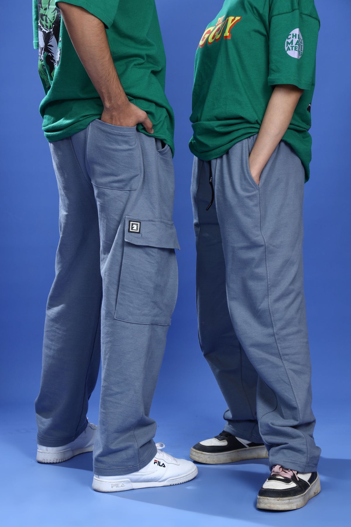 BLUE CARGO TROUSER