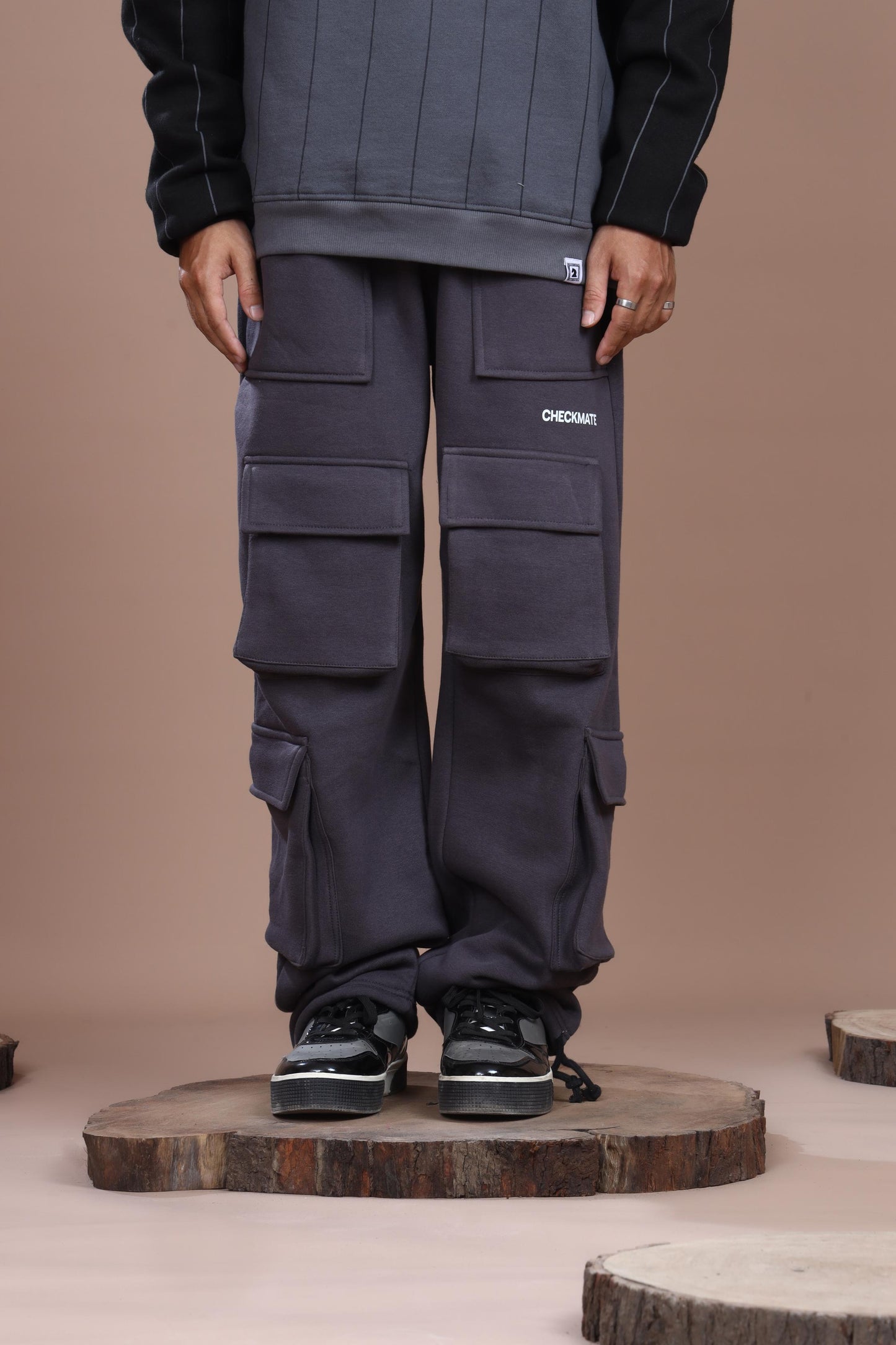 Shop STEEL GRAY HEAVY WEIGHT CARGO TROUSER Online in Pakistan