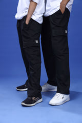 BLACK CARGO TROUSER (6 POCKETS)