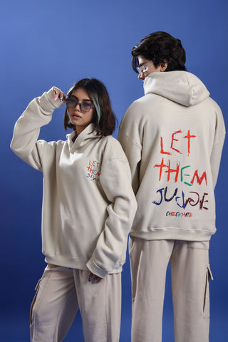 LET THEM JUDGE OVERSIZED HOODIE - Shop Now - Checkmate Atelier