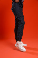 BLACK SLIM CARGO PANT