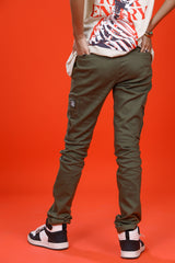 OLIVE STRAIGHT CARGO PANT