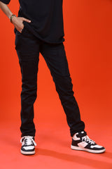BLACK STRAIGHT CARGO PANT