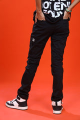 BLACK STRAIGHT CARGO PANT