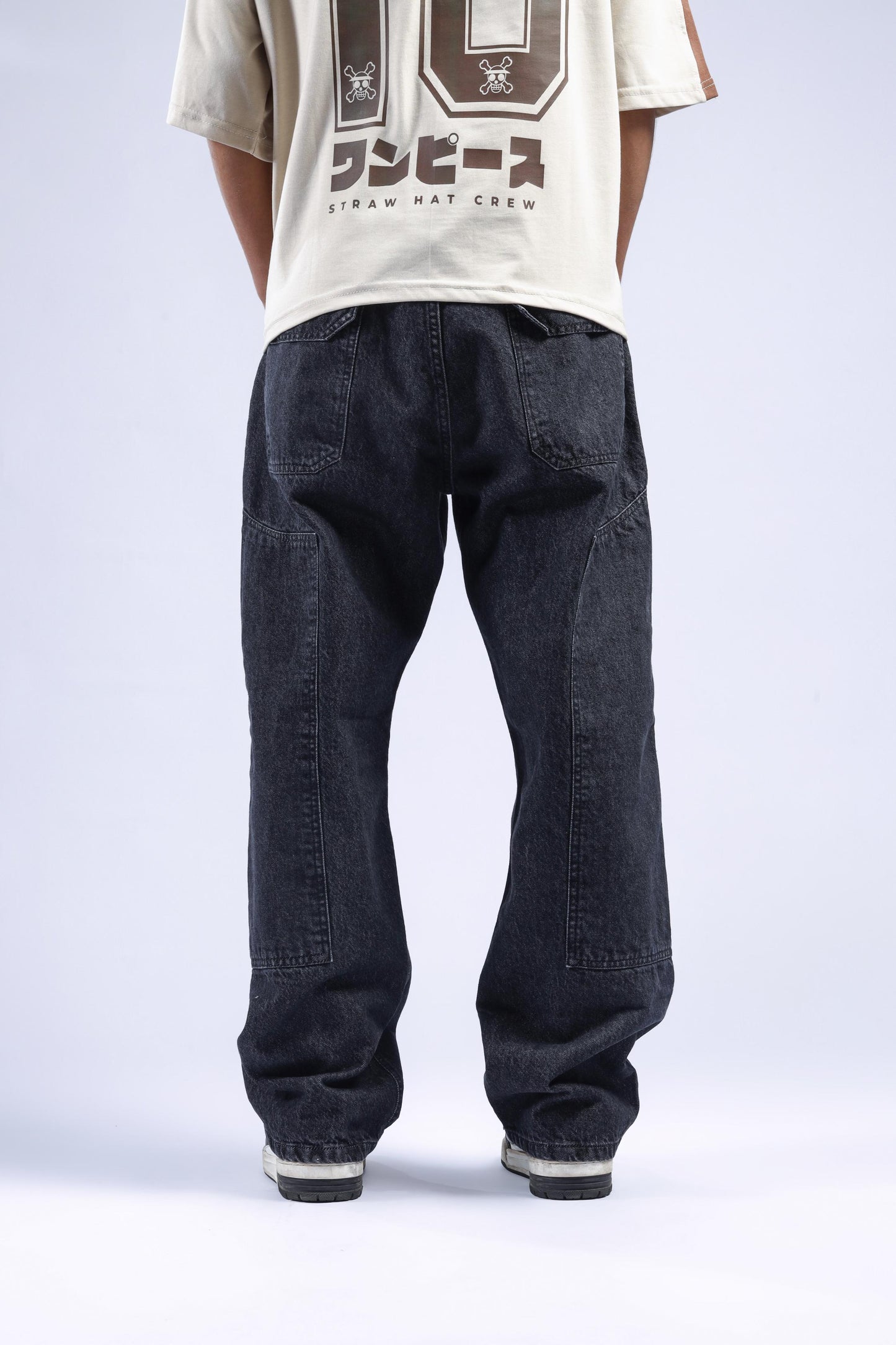 CARPENTER BLACK PANEL DENIM - Checkmate Atelier