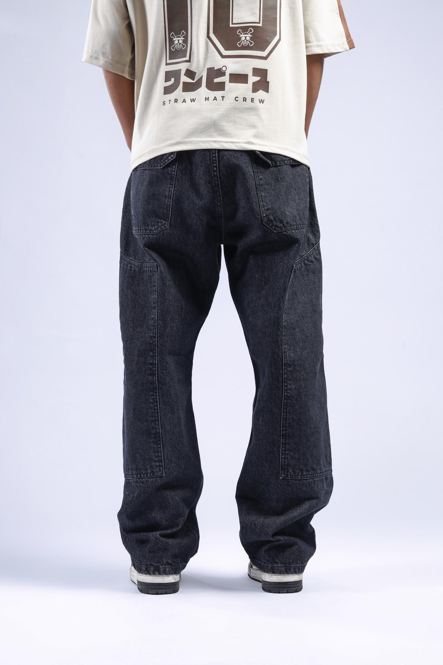 CARPENTER BLACK PANEL DENIM - Checkmate Atelier
