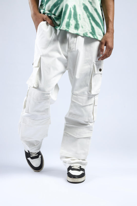 Shop IVORY COMBAT CARGO PANT Online in Pakistan