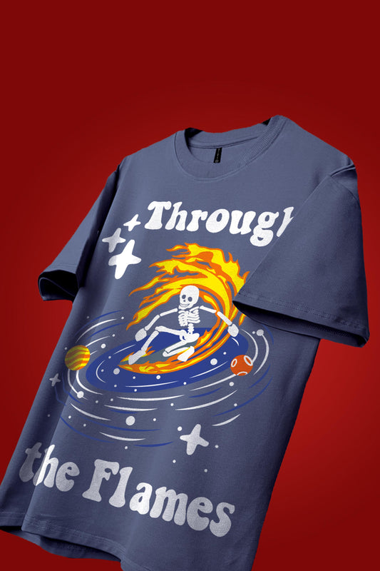Shop THE FLAMES OVERSIZED T-SHIRT Online in Pakistan