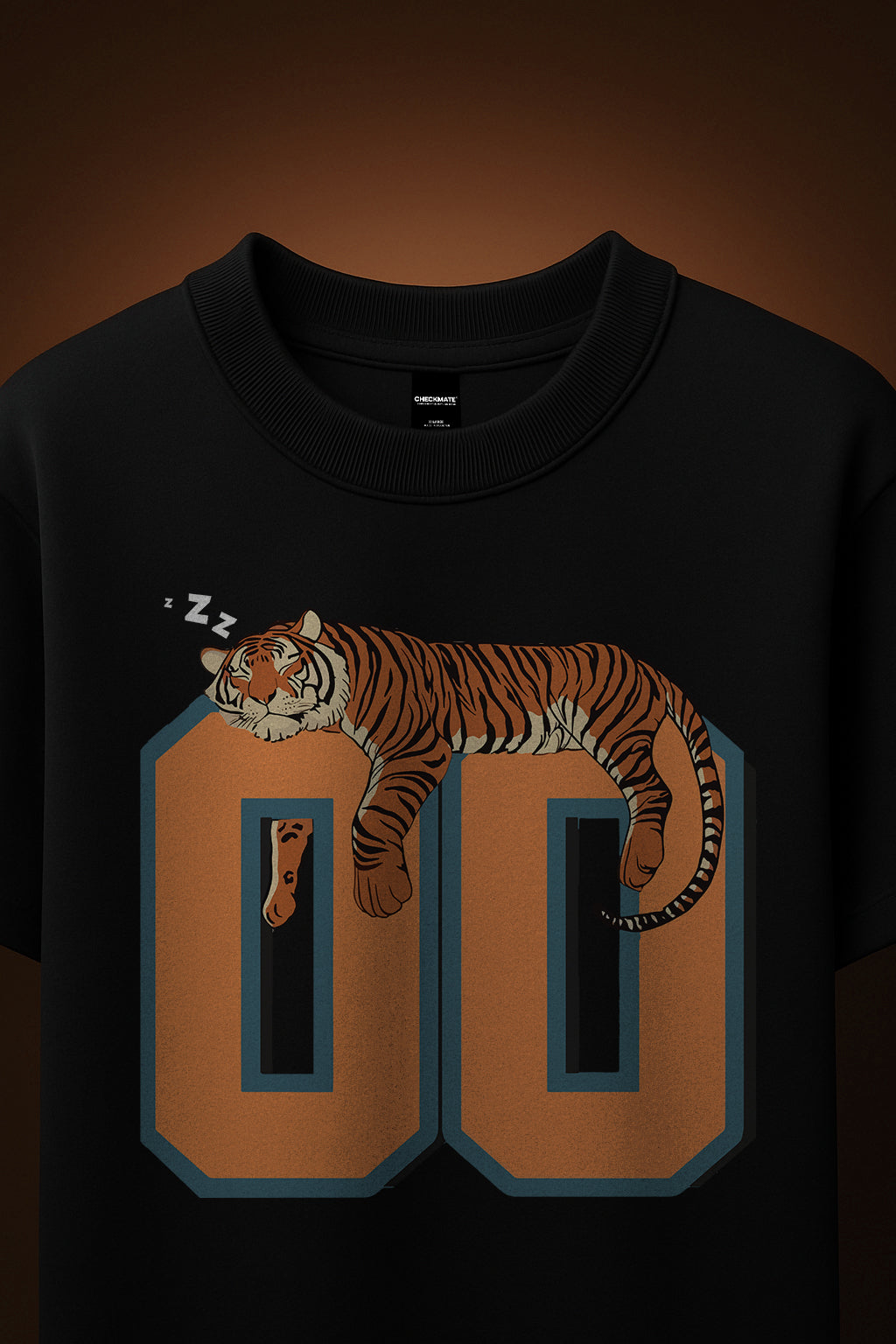 TIGER OFF DUTY OVERSIZED T-SHIRT - Checkmate Atelier