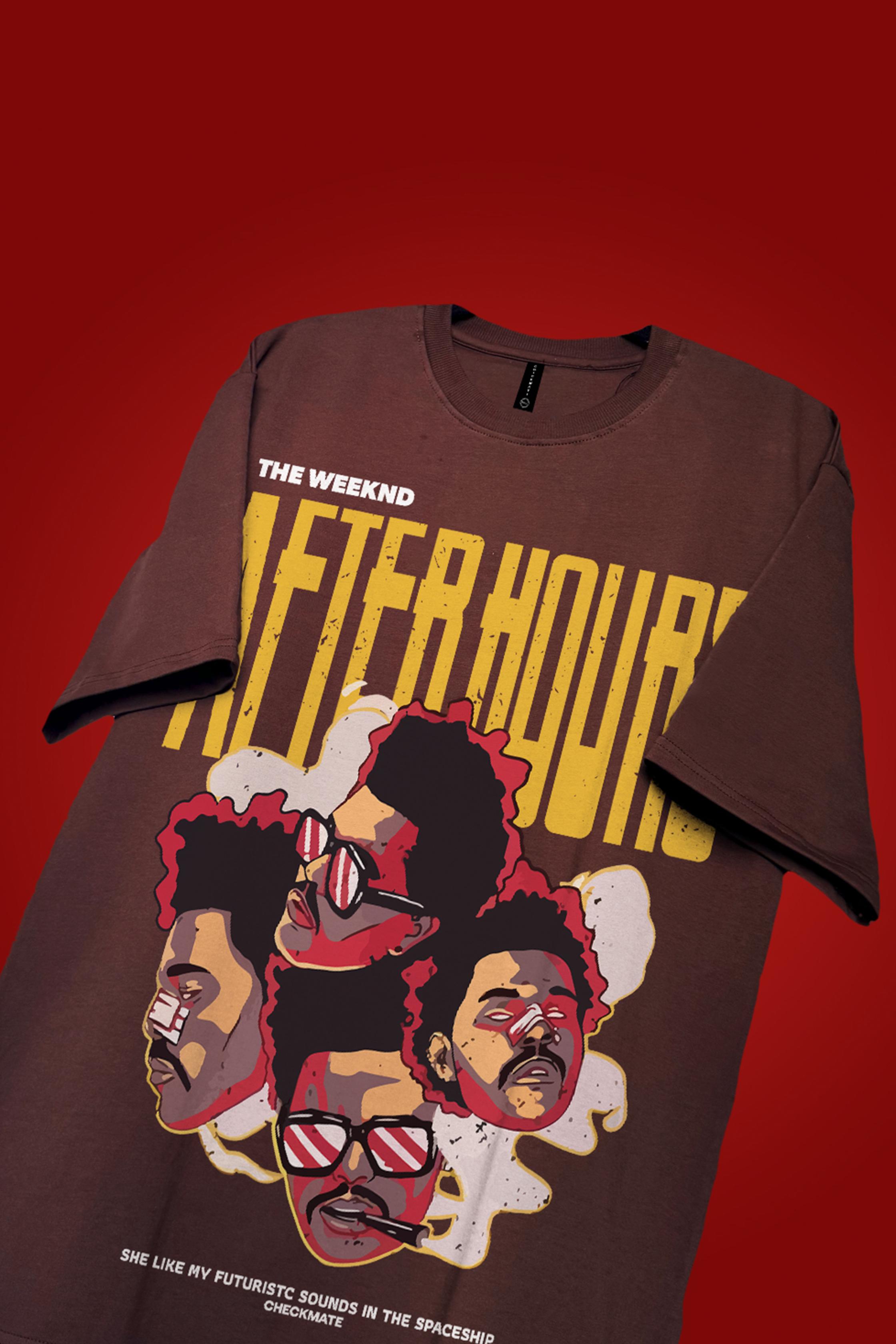 THE WEEKND: AFTER HOURS OVERSIZED T-SHIRT - Shop Now - Checkmate Atelier