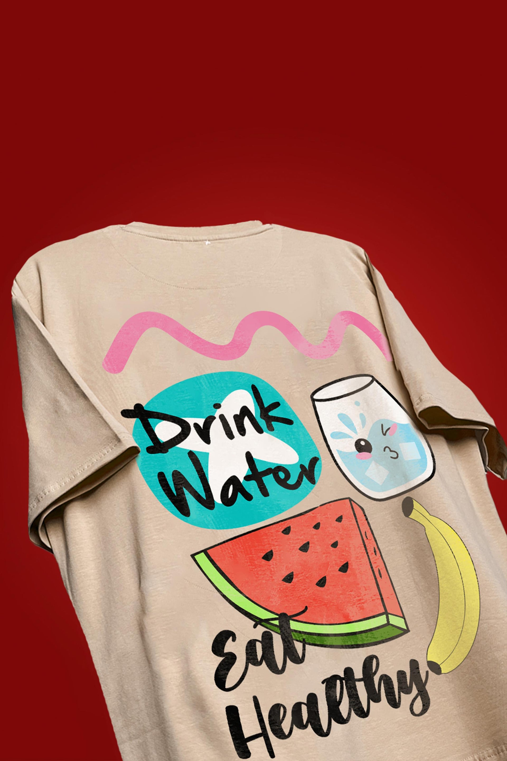 Shop EAT HEALTHY OVERSIZED T-SHIRT Online in Pakistan