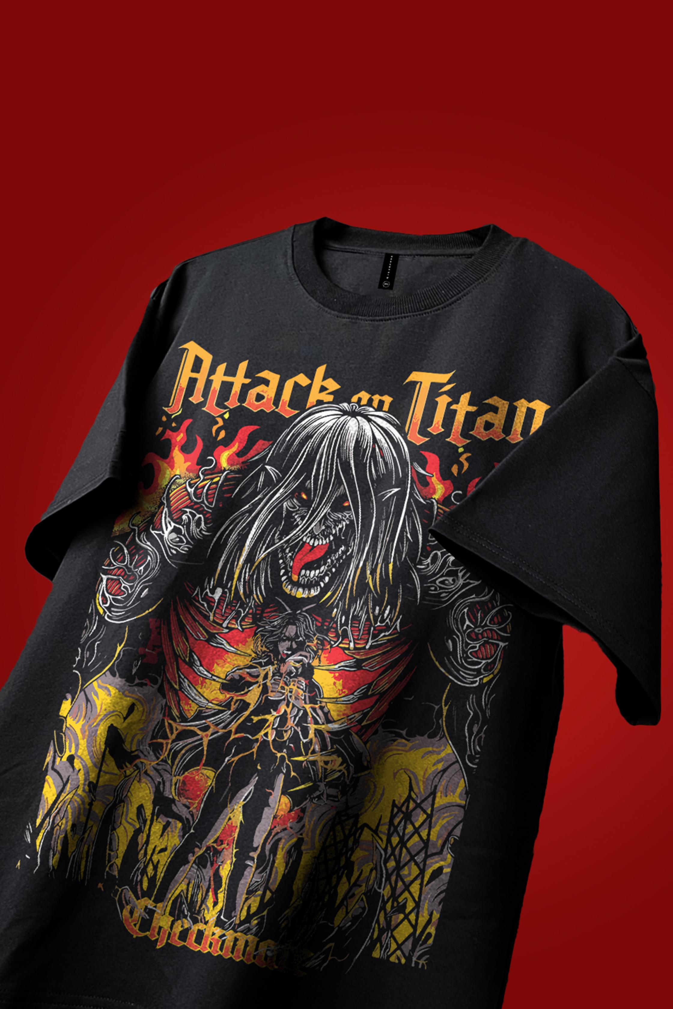 ATTACK ON TITAN OVERSIZED T-SHIRT - Shop Now - Checkmate Atelier