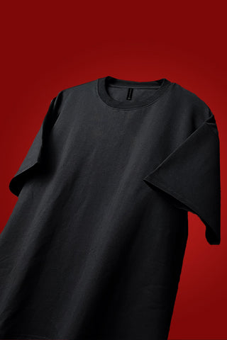 BLACK OVERSIZED T-SHIRT - Shop Now - Checkmate Atelier