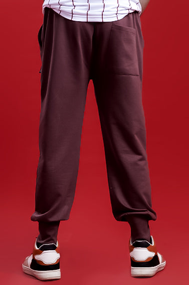 MAROON JOGGER PANT - Shop Now - Checkmate Atelier