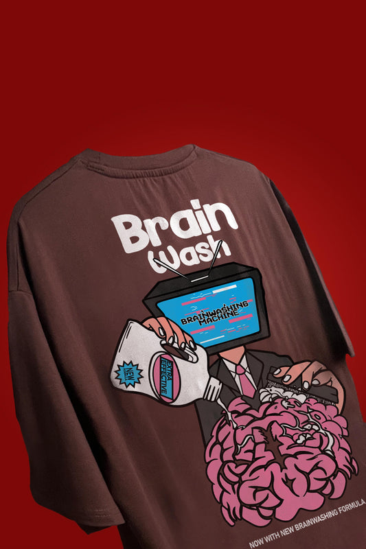 Shop BRAIN WASH OVERSIZED T-SHIRT Online in Pakistan