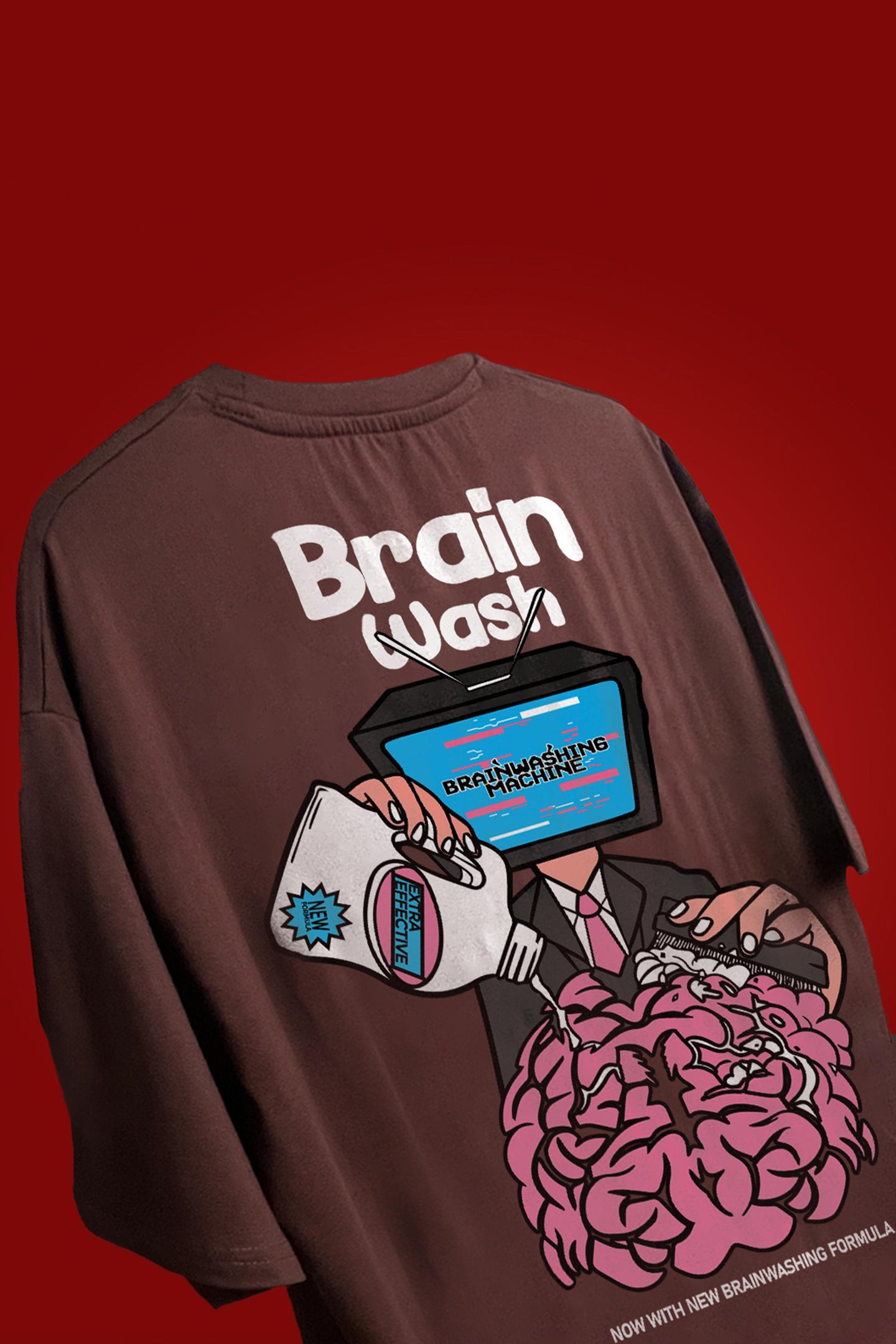 Shop BRAIN WASH OVERSIZED T-SHIRT Online in Pakistan