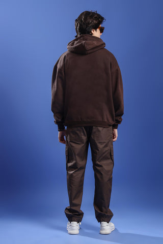 BROWN OVERSIZED HOODIE - Shop Now - Checkmate Atelier