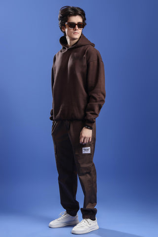 BROWN OVERSIZED HOODIE - Shop Now - Checkmate Atelier