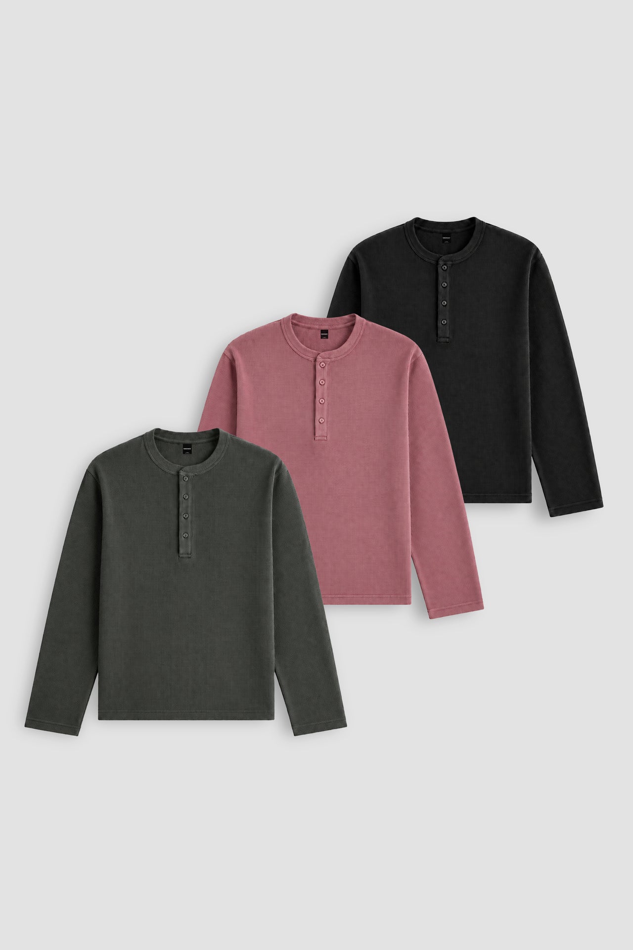 BUNDLE OF 3 HENLEY T-SHIRTS