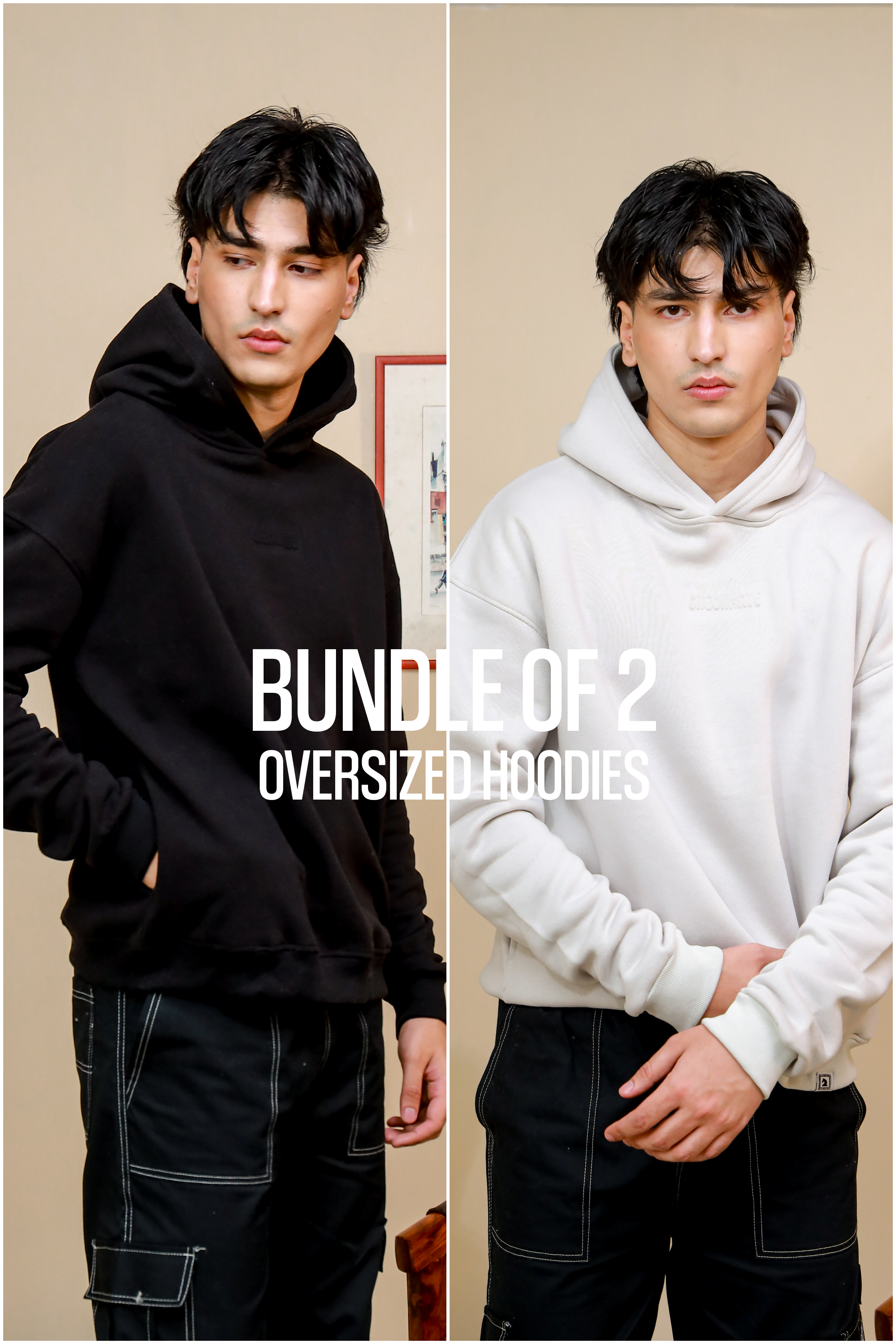 BUNDLE OF 2 OVERSIZED HOODIES - Shop Now - Checkmate Atelier