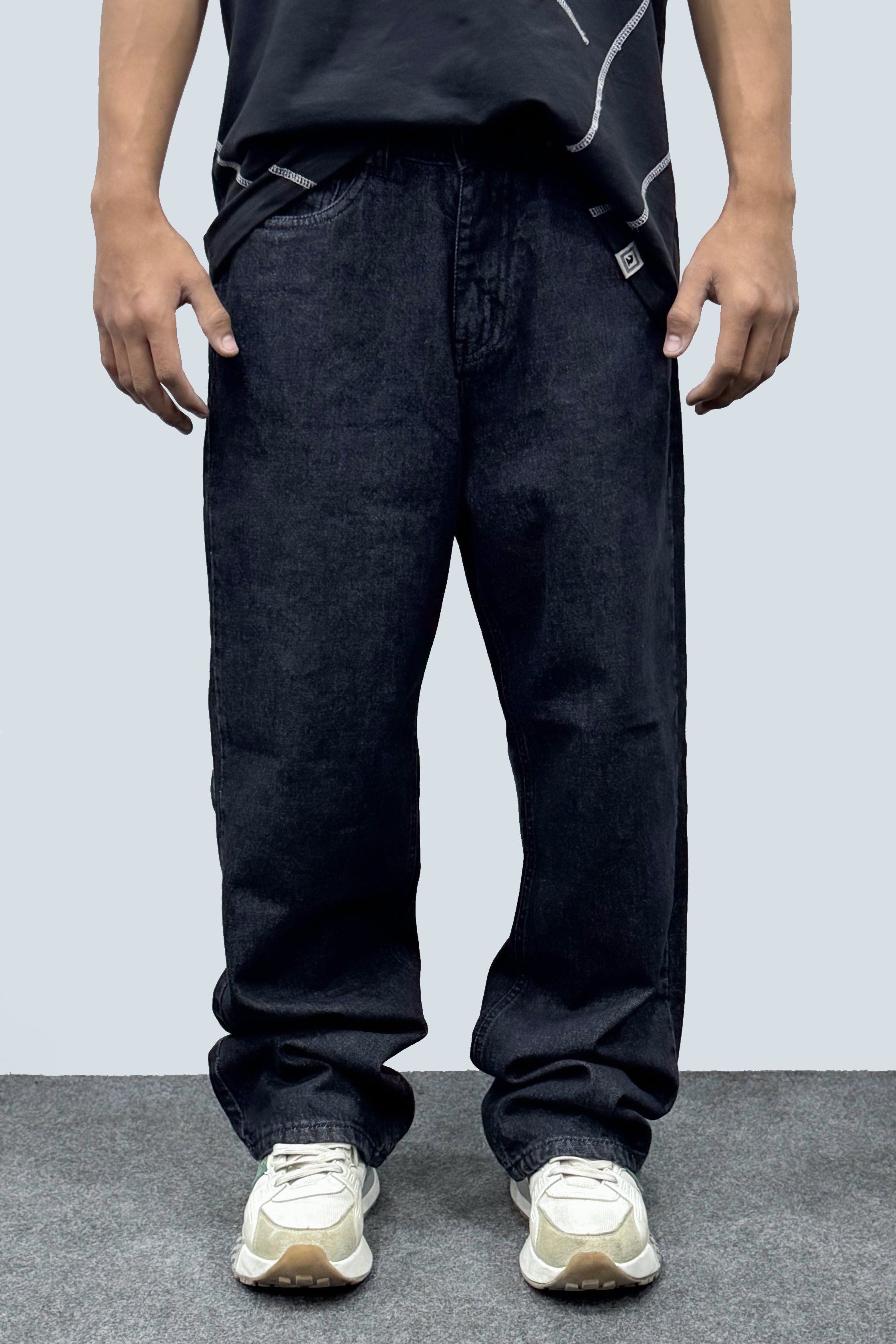 MIDNIGHT DRIFT BAGGY FIT DENIM - Shop Now - Checkmate Atelier