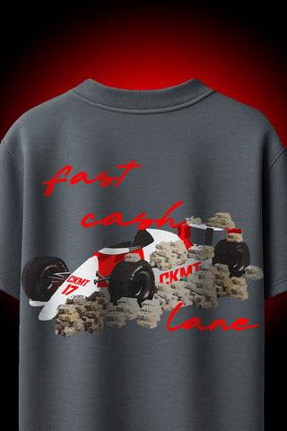 FAST CASH LANE OVERSIZED T-SHIRT - Checkmate Atelier