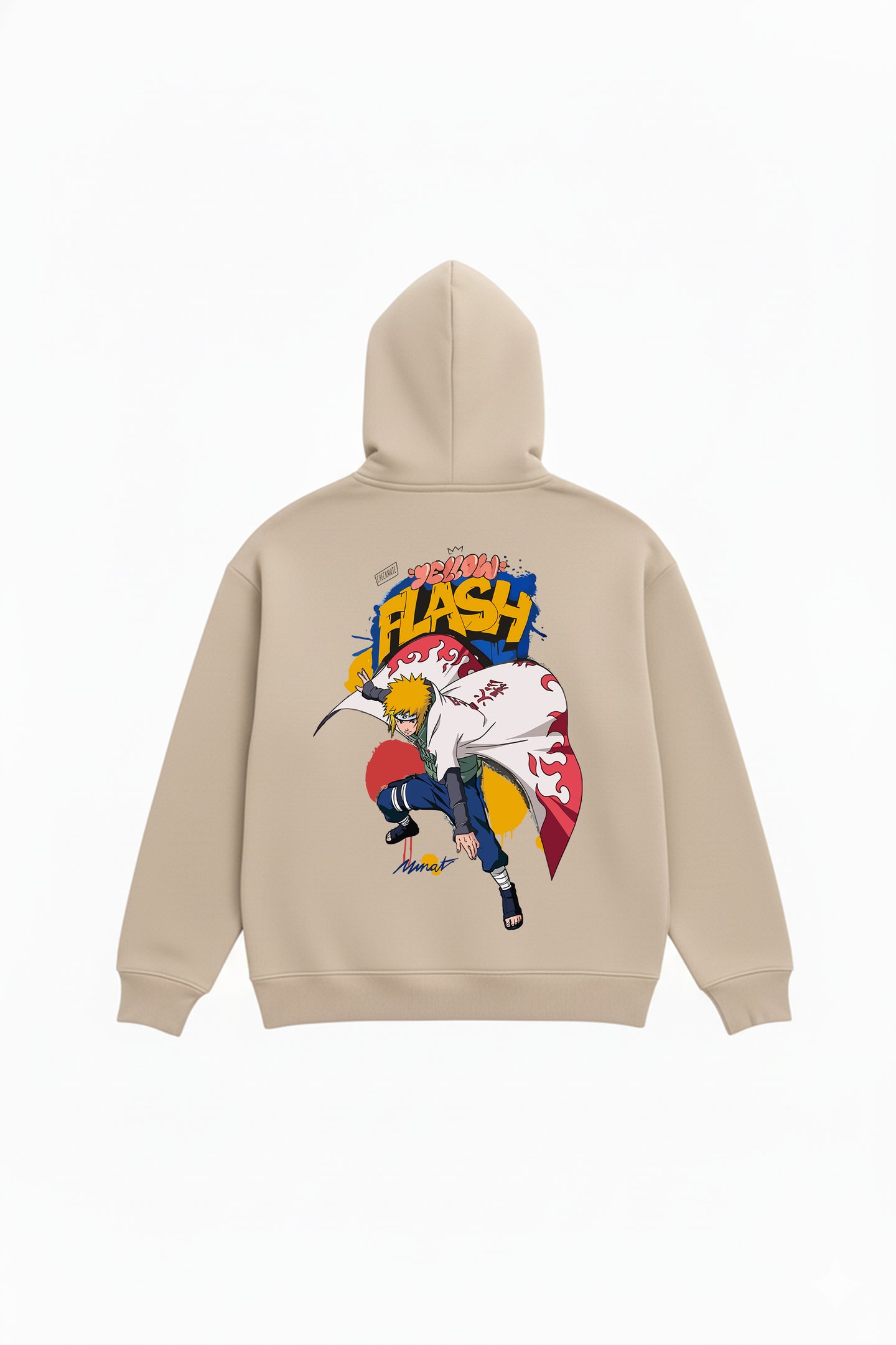 YELLOW FLASH OVERSIZED HOODIE