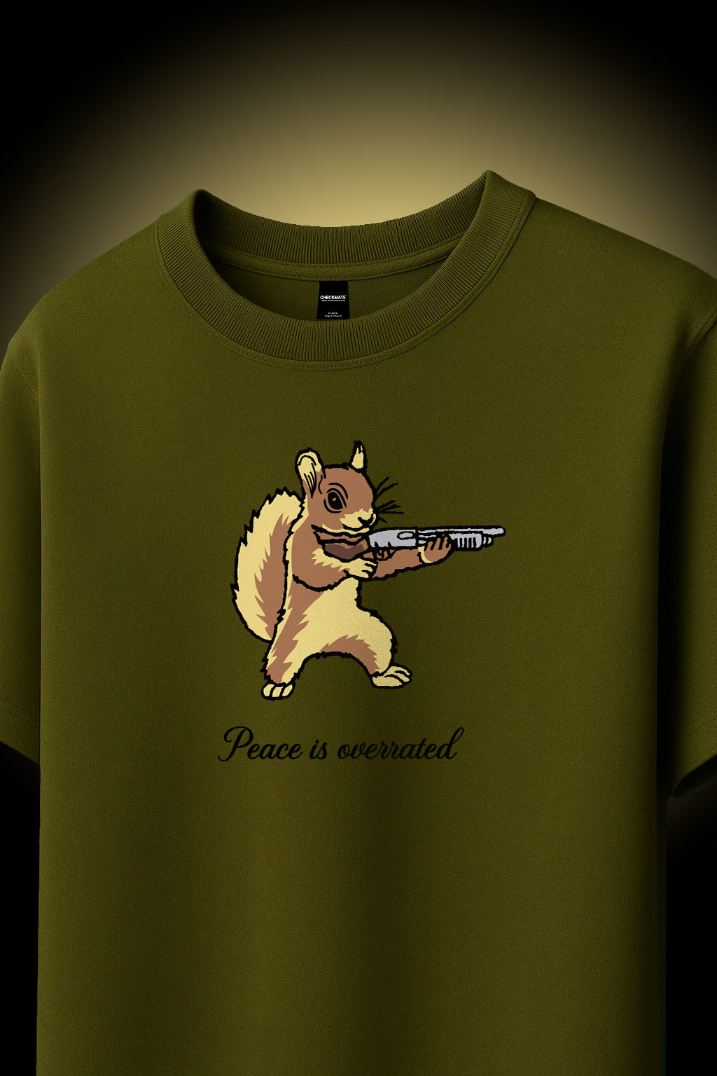 PEACE IS OVERRATED OVERSIZED T-SHIRT - Checkmate Atelier
