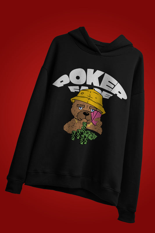 POKER FACE OVERSIZED HOODIE - Checkmate Atelier