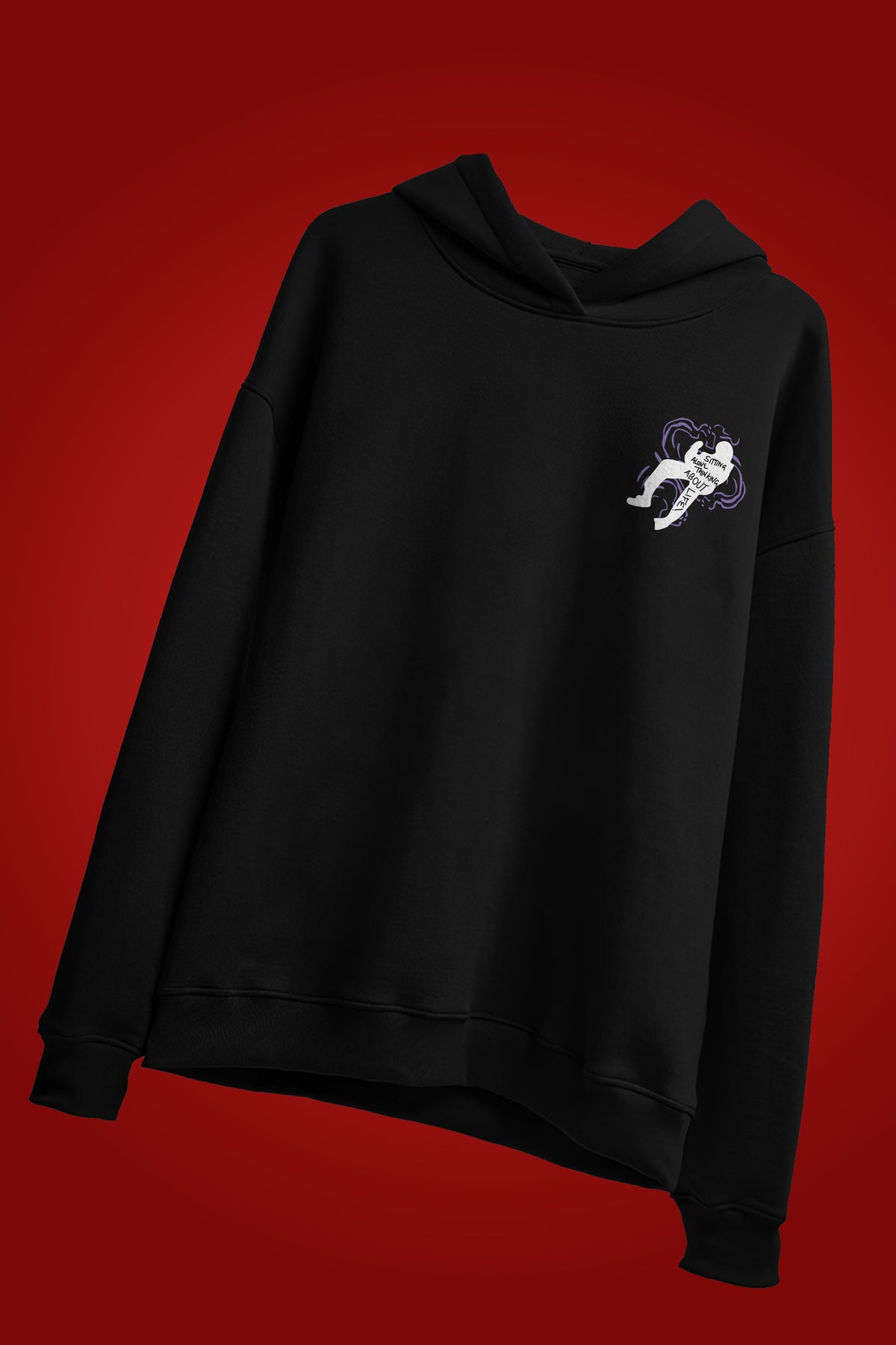 Shop [MINOR FAULT] SITTING ALONE OVERSIZED HOODIE Online in Pakistan